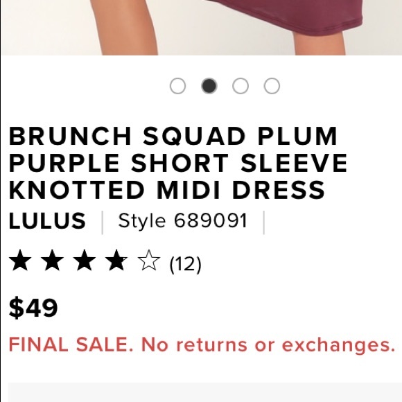 NWT Lulu’s Knot Dress - Picture 6 of 8